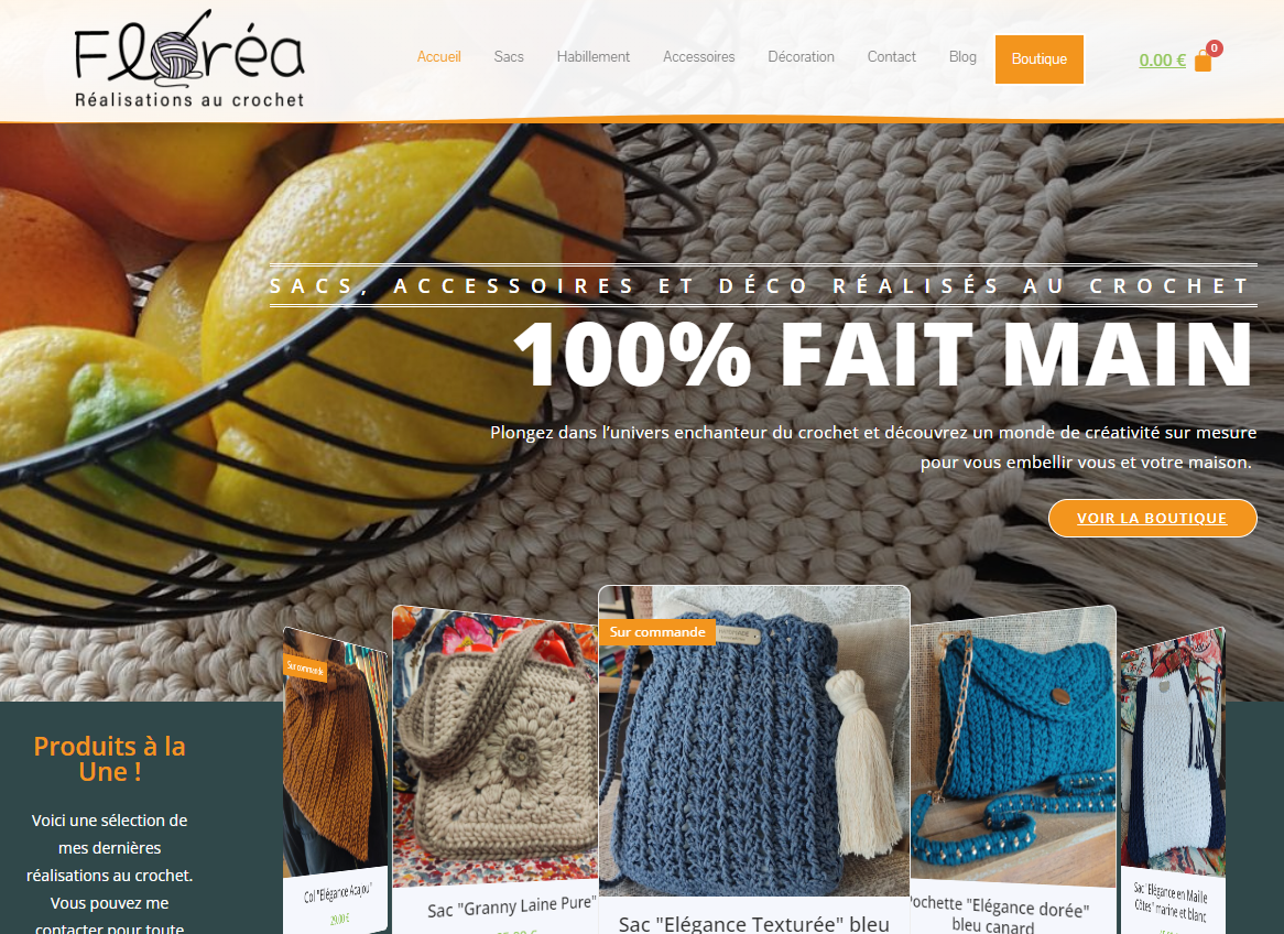 création de site internet boutique