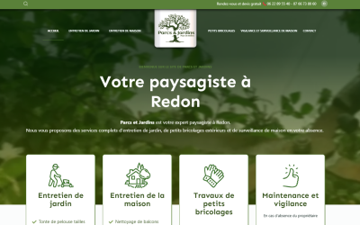 Site Internet pour un paysagiste